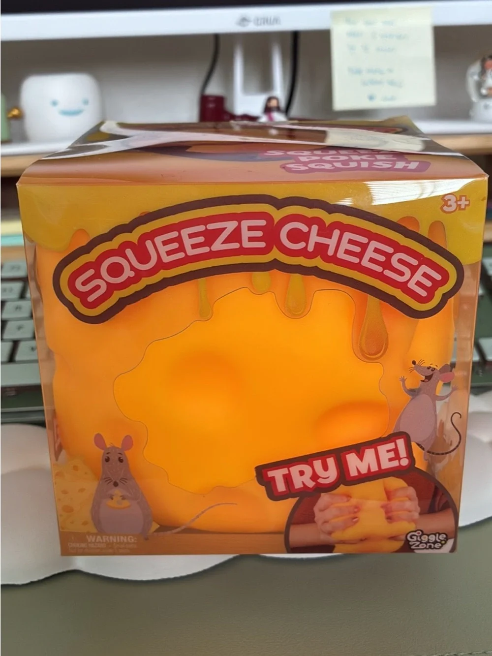 Jumbo Squeeze Cheese Squishy Stress Toy